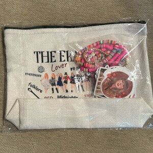 Taylor Swift Makeup Bag With Stickers And Bracelets